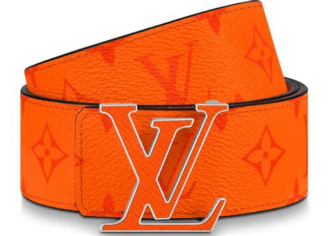 louis vuitton orange belt